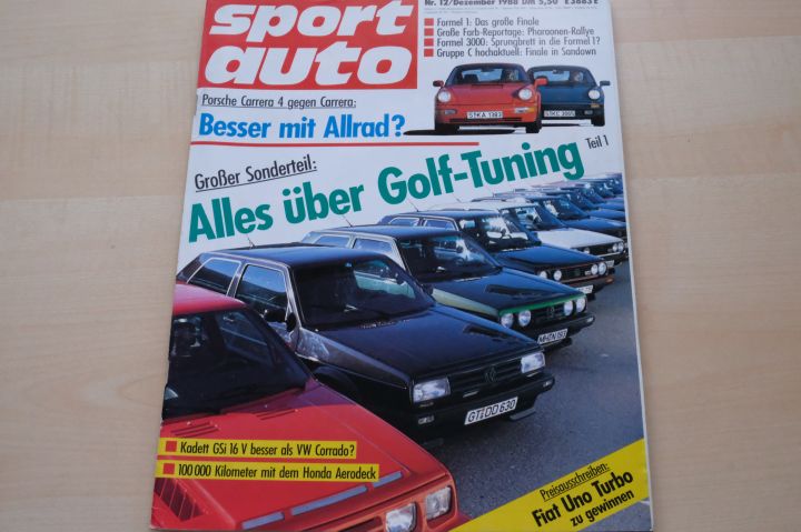 Deckblatt Sport Auto (12/1988)